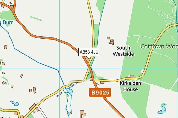 AB53 4JU map - OS VectorMap District (Ordnance Survey) AB53 4JU map - OS VectorMap District (Ordnance Survey)