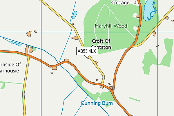 AB53 4LX map - OS VectorMap District (Ordnance Survey) AB53 4LX map - OS VectorMap District (Ordnance Survey)