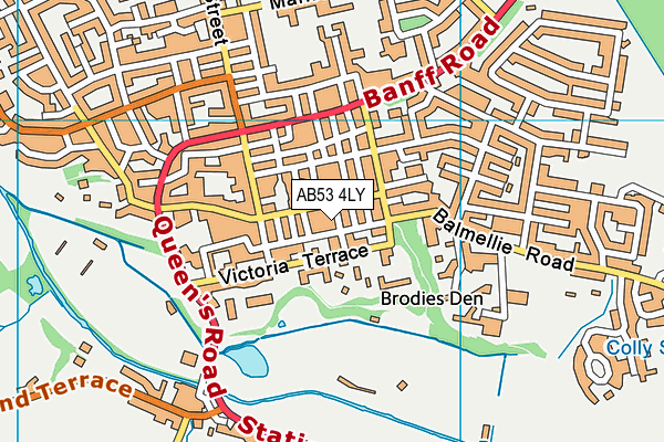 AB53 4LY map - OS VectorMap District (Ordnance Survey) AB53 4LY map - OS VectorMap District (Ordnance Survey)
