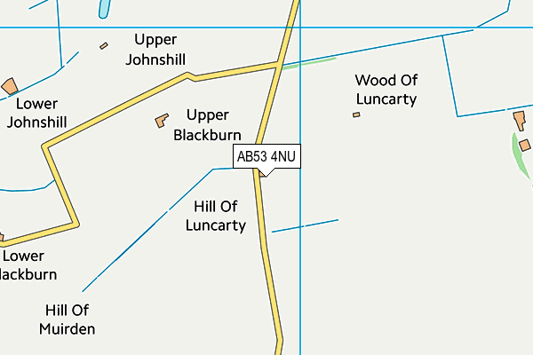 AB53 4NU map - OS VectorMap District (Ordnance Survey) AB53 4NU map - OS VectorMap District (Ordnance Survey)