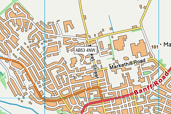 AB53 4NW map - OS VectorMap District (Ordnance Survey) AB53 4NW map - OS VectorMap District (Ordnance Survey)