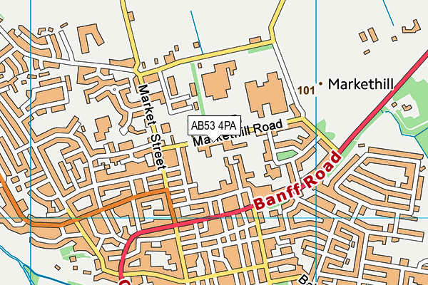 AB53 4PA map - OS VectorMap District (Ordnance Survey) AB53 4PA map - OS VectorMap District (Ordnance Survey)