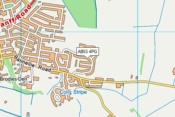 AB53 4PG map - OS VectorMap District (Ordnance Survey) AB53 4PG map - OS VectorMap District (Ordnance Survey)