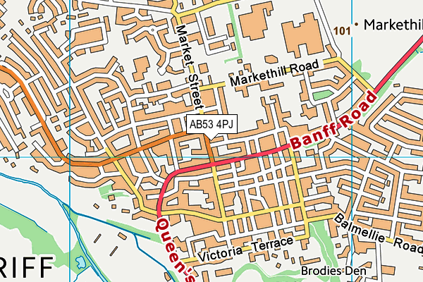 AB53 4PJ map - OS VectorMap District (Ordnance Survey) AB53 4PJ map - OS VectorMap District (Ordnance Survey)