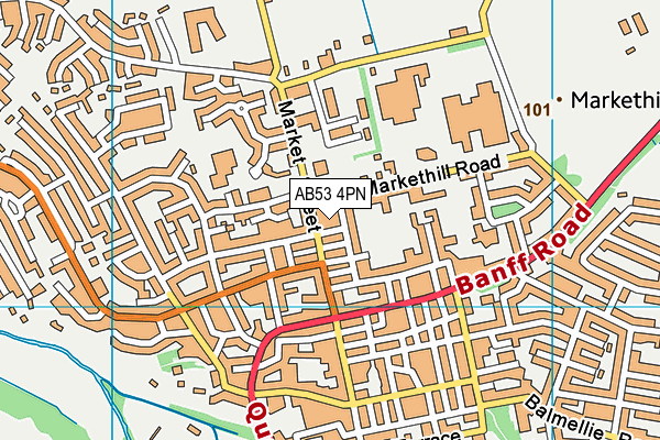 AB53 4PN map - OS VectorMap District (Ordnance Survey) AB53 4PN map - OS VectorMap District (Ordnance Survey)