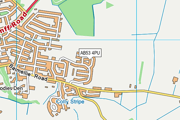AB53 4PU map - OS VectorMap District (Ordnance Survey) AB53 4PU map - OS VectorMap District (Ordnance Survey)