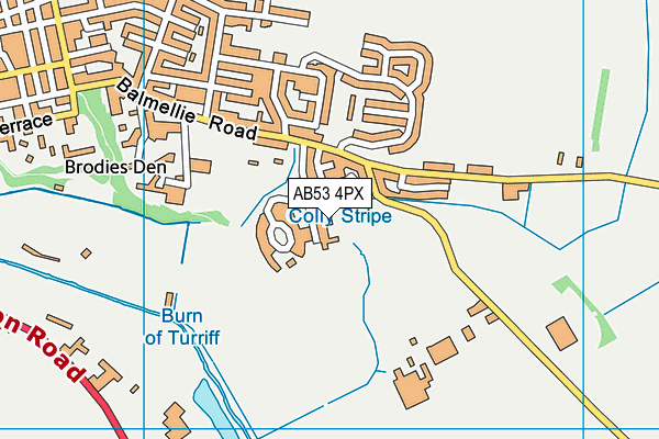 AB53 4PX map - OS VectorMap District (Ordnance Survey) AB53 4PX map - OS VectorMap District (Ordnance Survey)