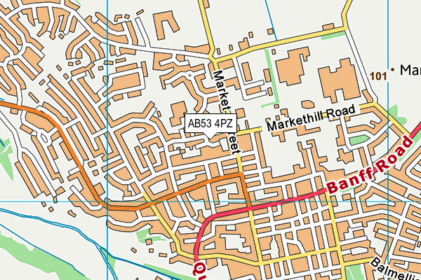 AB53 4PZ map - OS VectorMap District (Ordnance Survey) AB53 4PZ map - OS VectorMap District (Ordnance Survey)