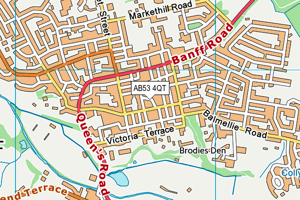 AB53 4QT map - OS VectorMap District (Ordnance Survey) AB53 4QT map - OS VectorMap District (Ordnance Survey)
