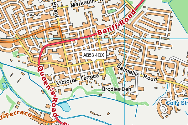 AB53 4QX map - OS VectorMap District (Ordnance Survey) AB53 4QX map - OS VectorMap District (Ordnance Survey)