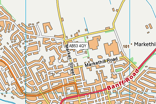 AB53 4QY map - OS VectorMap District (Ordnance Survey) AB53 4QY map - OS VectorMap District (Ordnance Survey)