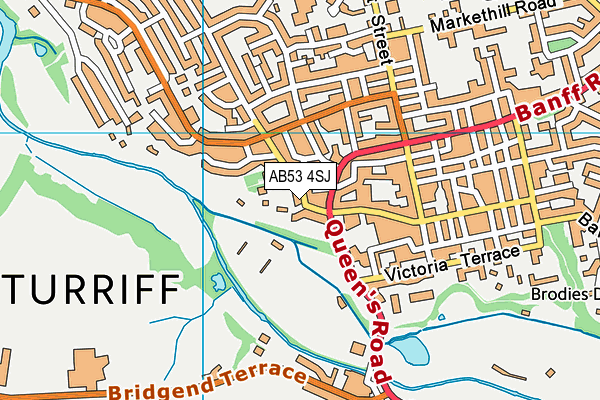 AB53 4SJ map - OS VectorMap District (Ordnance Survey) AB53 4SJ map - OS VectorMap District (Ordnance Survey)