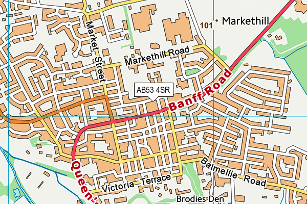 AB53 4SR map - OS VectorMap District (Ordnance Survey) AB53 4SR map - OS VectorMap District (Ordnance Survey)