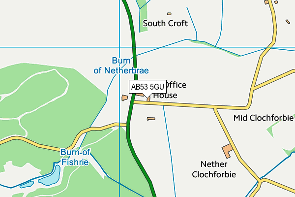 AB53 5GU map - OS VectorMap District (Ordnance Survey) AB53 5GU map - OS VectorMap District (Ordnance Survey)