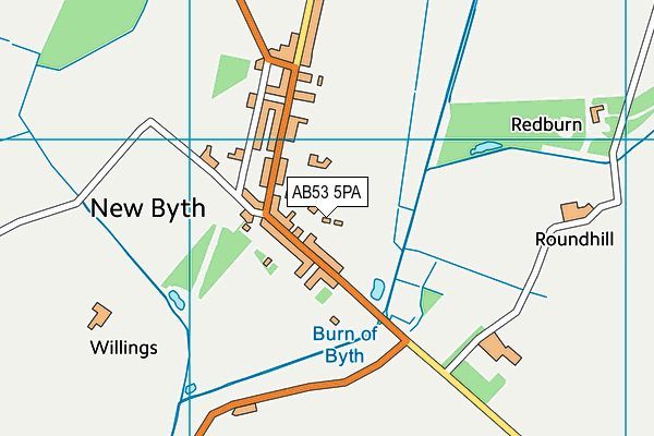 AB53 5PA map - OS VectorMap District (Ordnance Survey) AB53 5PA map - OS VectorMap District (Ordnance Survey)