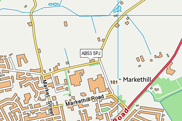 AB53 5PJ map - OS VectorMap District (Ordnance Survey) AB53 5PJ map - OS VectorMap District (Ordnance Survey)