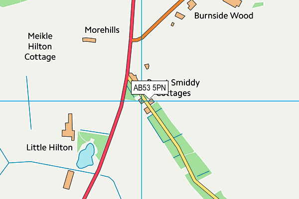 AB53 5PN map - OS VectorMap District (Ordnance Survey) AB53 5PN map - OS VectorMap District (Ordnance Survey)