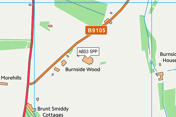 AB53 5PP map - OS VectorMap District (Ordnance Survey) AB53 5PP map - OS VectorMap District (Ordnance Survey)