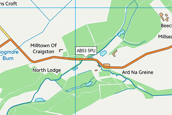 AB53 5PU map - OS VectorMap District (Ordnance Survey) AB53 5PU map - OS VectorMap District (Ordnance Survey)