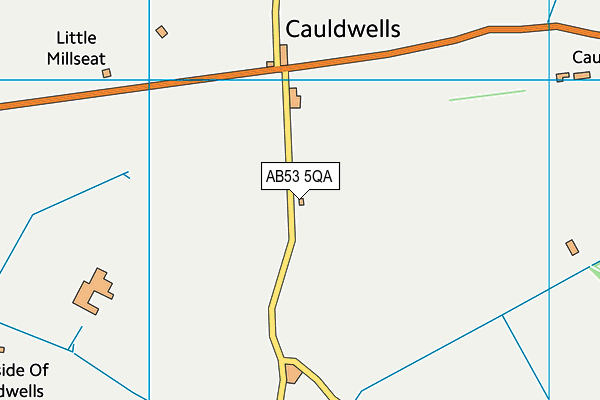 AB53 5QA map - OS VectorMap District (Ordnance Survey) AB53 5QA map - OS VectorMap District (Ordnance Survey)