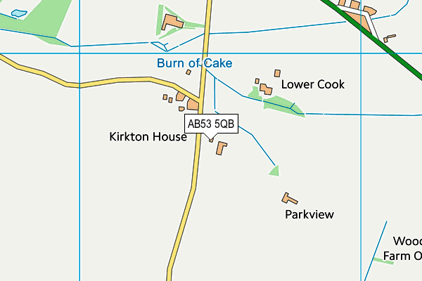 AB53 5QB map - OS VectorMap District (Ordnance Survey) AB53 5QB map - OS VectorMap District (Ordnance Survey)