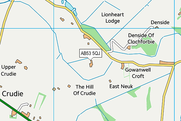 AB53 5QJ map - OS VectorMap District (Ordnance Survey) AB53 5QJ map - OS VectorMap District (Ordnance Survey)