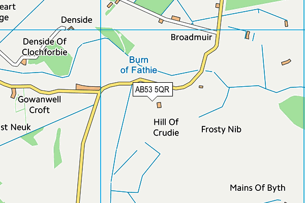 AB53 5QR map - OS VectorMap District (Ordnance Survey) AB53 5QR map - OS VectorMap District (Ordnance Survey)