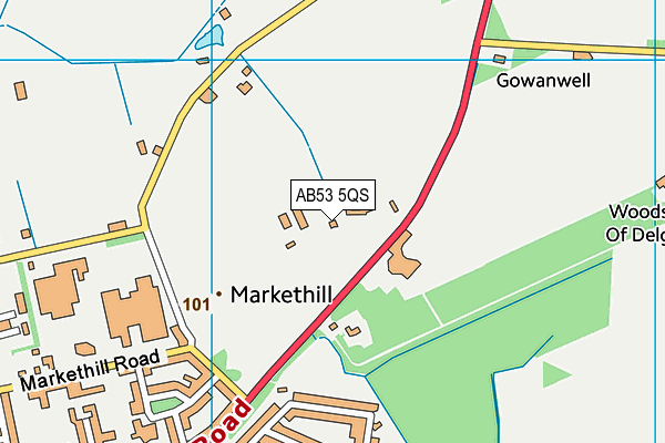 AB53 5QS map - OS VectorMap District (Ordnance Survey) AB53 5QS map - OS VectorMap District (Ordnance Survey)