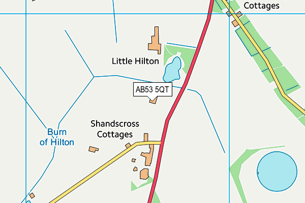 AB53 5QT map - OS VectorMap District (Ordnance Survey) AB53 5QT map - OS VectorMap District (Ordnance Survey)