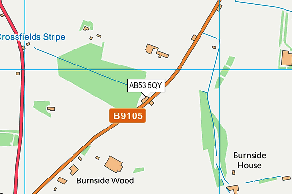 AB53 5QY map - OS VectorMap District (Ordnance Survey) AB53 5QY map - OS VectorMap District (Ordnance Survey)