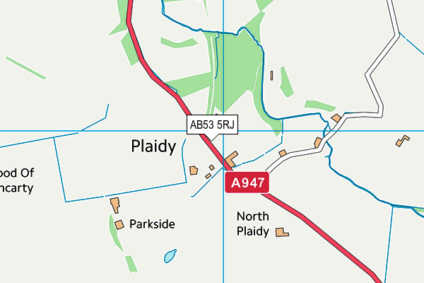 AB53 5RJ map - OS VectorMap District (Ordnance Survey)