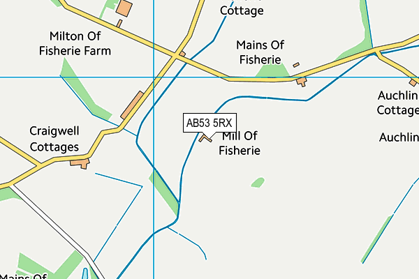 AB53 5RX map - OS VectorMap District (Ordnance Survey) AB53 5RX map - OS VectorMap District (Ordnance Survey)