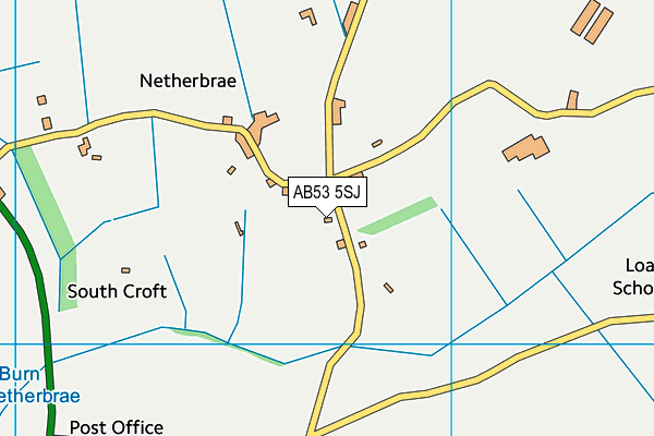 AB53 5SJ map - OS VectorMap District (Ordnance Survey) AB53 5SJ map - OS VectorMap District (Ordnance Survey)