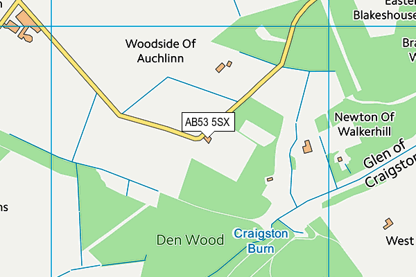AB53 5SX map - OS VectorMap District (Ordnance Survey) AB53 5SX map - OS VectorMap District (Ordnance Survey)