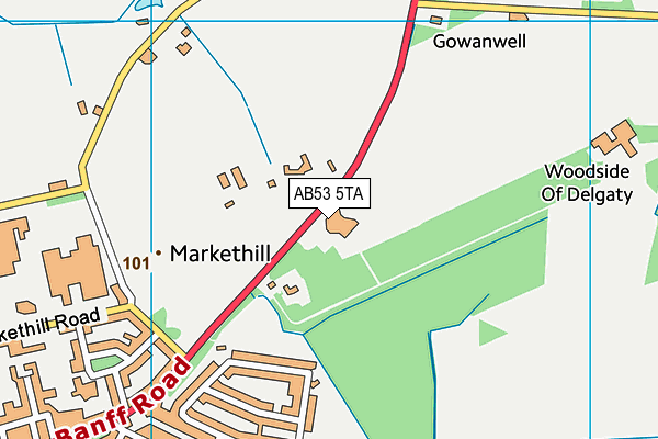AB53 5TA map - OS VectorMap District (Ordnance Survey) AB53 5TA map - OS VectorMap District (Ordnance Survey)