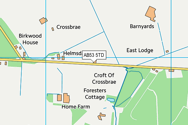 AB53 5TD map - OS VectorMap District (Ordnance Survey) AB53 5TD map - OS VectorMap District (Ordnance Survey)