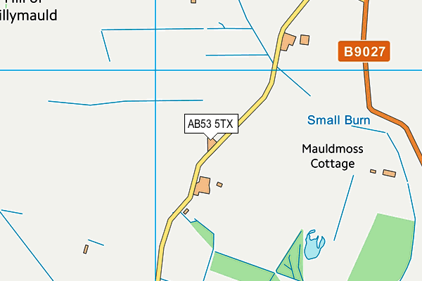 AB53 5TX map - OS VectorMap District (Ordnance Survey) AB53 5TX map - OS VectorMap District (Ordnance Survey)