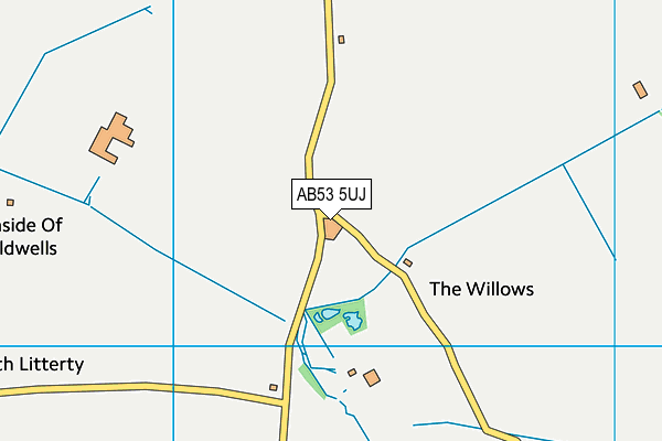 AB53 5UJ map - OS VectorMap District (Ordnance Survey) AB53 5UJ map - OS VectorMap District (Ordnance Survey)
