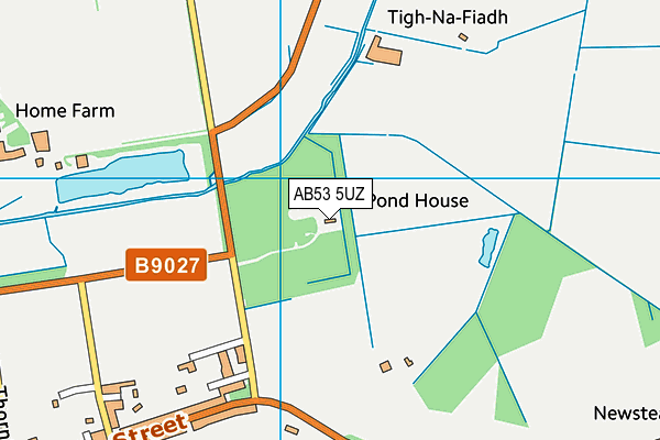 AB53 5UZ map - OS VectorMap District (Ordnance Survey) AB53 5UZ map - OS VectorMap District (Ordnance Survey)