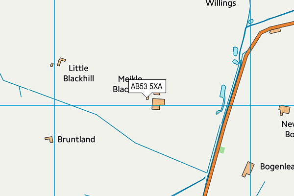 AB53 5XA map - OS VectorMap District (Ordnance Survey) AB53 5XA map - OS VectorMap District (Ordnance Survey)