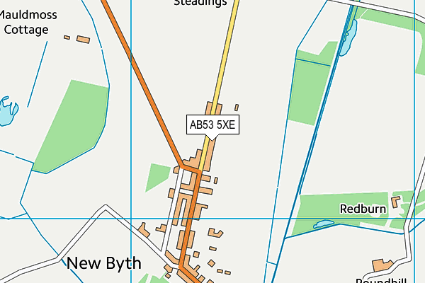 AB53 5XE map - OS VectorMap District (Ordnance Survey) AB53 5XE map - OS VectorMap District (Ordnance Survey)