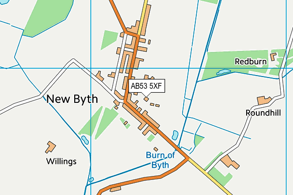 AB53 5XF map - OS VectorMap District (Ordnance Survey) AB53 5XF map - OS VectorMap District (Ordnance Survey)