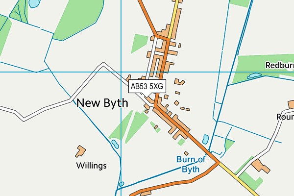 AB53 5XG map - OS VectorMap District (Ordnance Survey) AB53 5XG map - OS VectorMap District (Ordnance Survey)