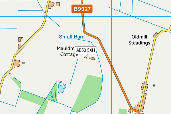 AB53 5XH map - OS VectorMap District (Ordnance Survey) AB53 5XH map - OS VectorMap District (Ordnance Survey)