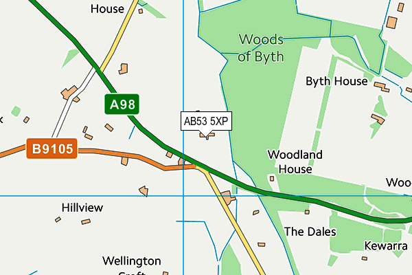 AB53 5XP map - OS VectorMap District (Ordnance Survey) AB53 5XP map - OS VectorMap District (Ordnance Survey)