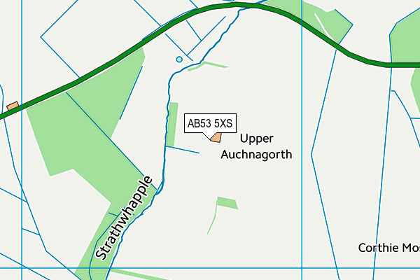AB53 5XS map - OS VectorMap District (Ordnance Survey)