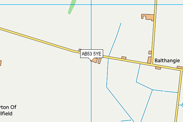 AB53 5YE map - OS VectorMap District (Ordnance Survey) AB53 5YE map - OS VectorMap District (Ordnance Survey)