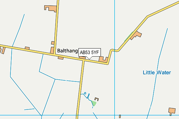 AB53 5YF map - OS VectorMap District (Ordnance Survey) AB53 5YF map - OS VectorMap District (Ordnance Survey)