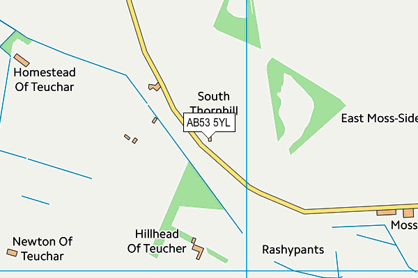 AB53 5YL map - OS VectorMap District (Ordnance Survey) AB53 5YL map - OS VectorMap District (Ordnance Survey)