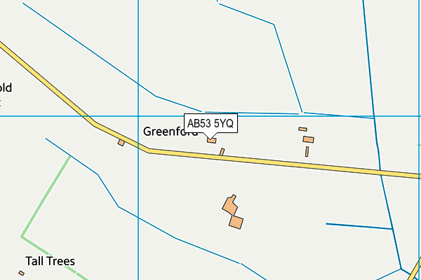 AB53 5YQ map - OS VectorMap District (Ordnance Survey)